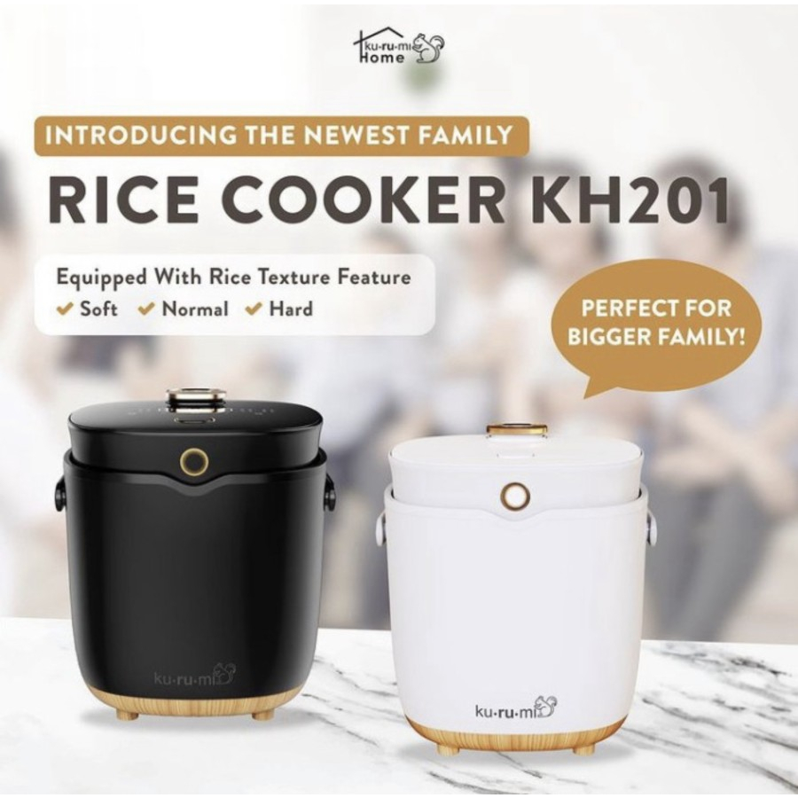 Jual Kurumi Rice Cooker Multifunction 2L KH201/ Penanak Nasi Putih
