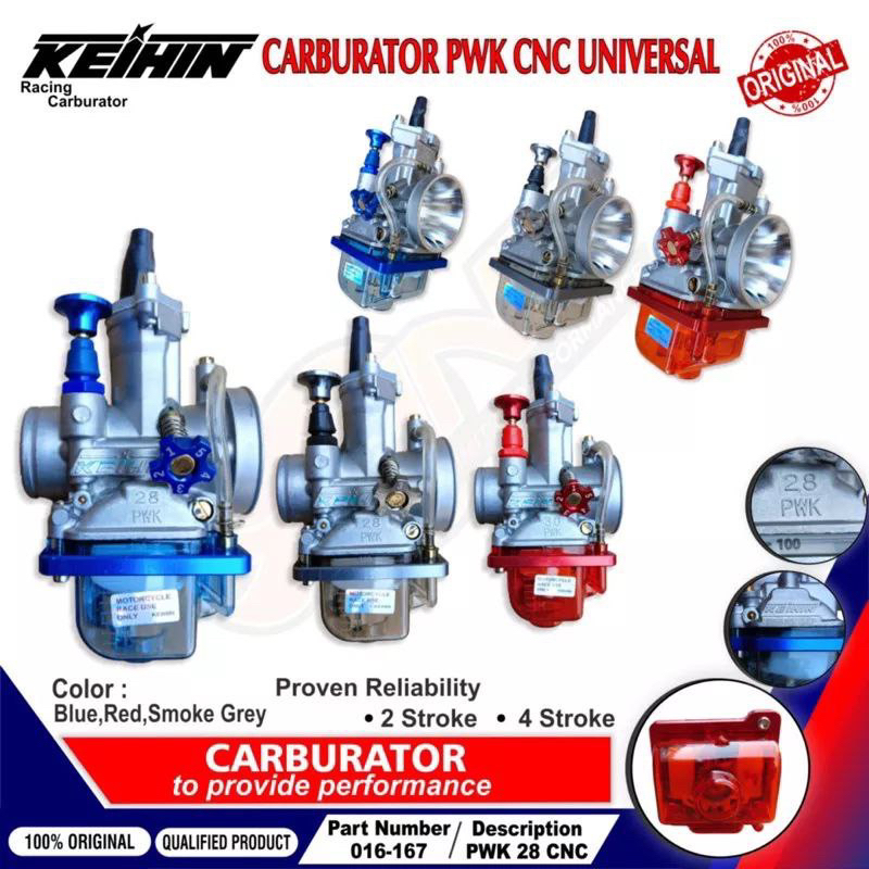 Jual Karbulator karbu KEIHIN SUDCO PWK 28 pwk28 blue series transparent ...