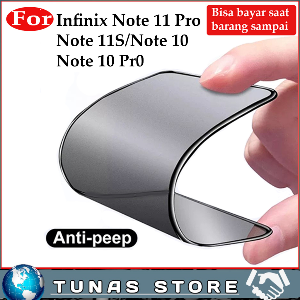 Jual Antigores Anti spy infinix note 11 pro 11s note 10 10 Pro Tempered ...