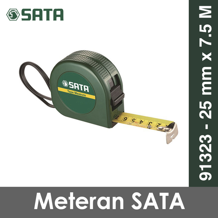 Jual SATA Meteran 25 mm x 7.5 m SATA Alat Ukur Meter 7 meter ABS Case ...