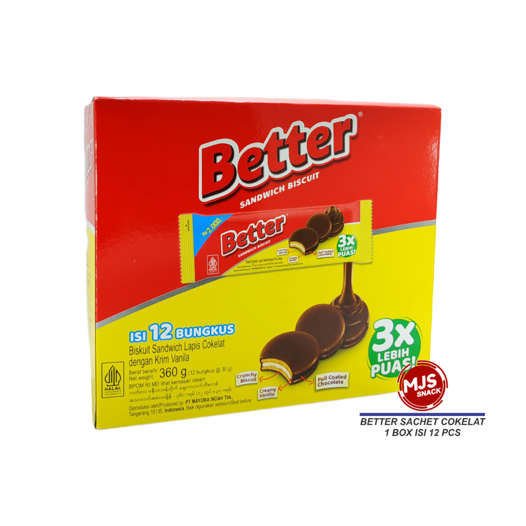 Jual Better 2000an Box - 1 Box Isi 12 Sachet (3 Keping) | Shopee Indonesia