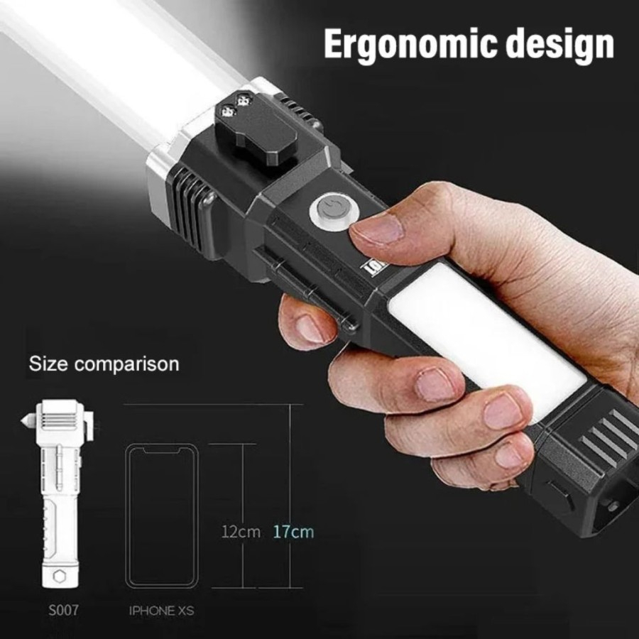 Jual Senter LED Torch Palu Multifungsi Emergency Flashlight 4 Mode ...