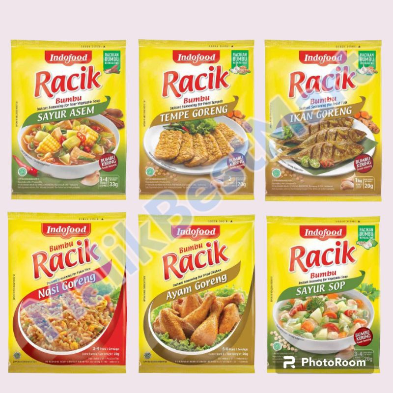 Jual Indofood Bubu Racik Siap Saji All Varian 1 Renceng | Shopee Indonesia