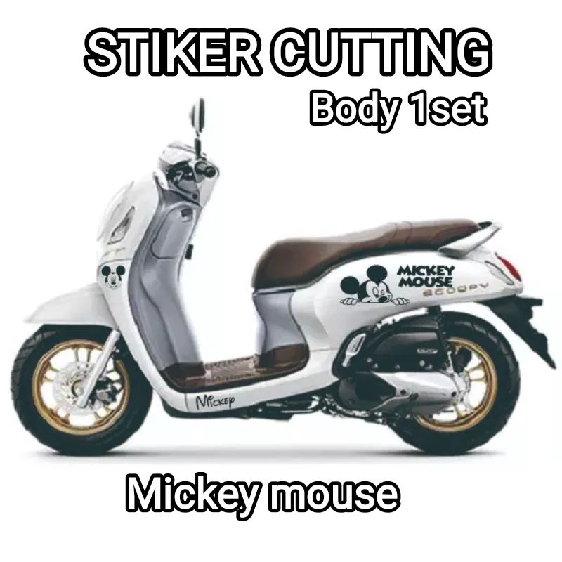 Jual stiker body scoopy mickey mouse/al scoopy | Shopee Indonesia