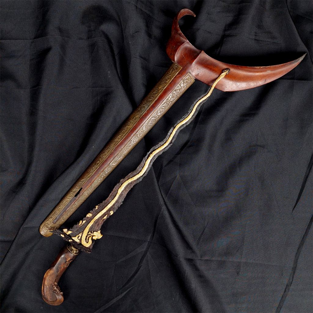 Jual Keris Ageman Naga Raja Kinatah Mas Kuno | Shopee Indonesia