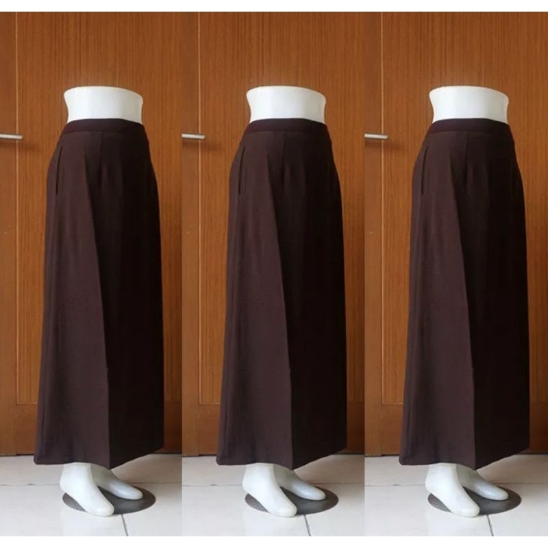 Jual Rok Kerja Panjang Pinggang Karet model A line / Rok Formal dan Non ...