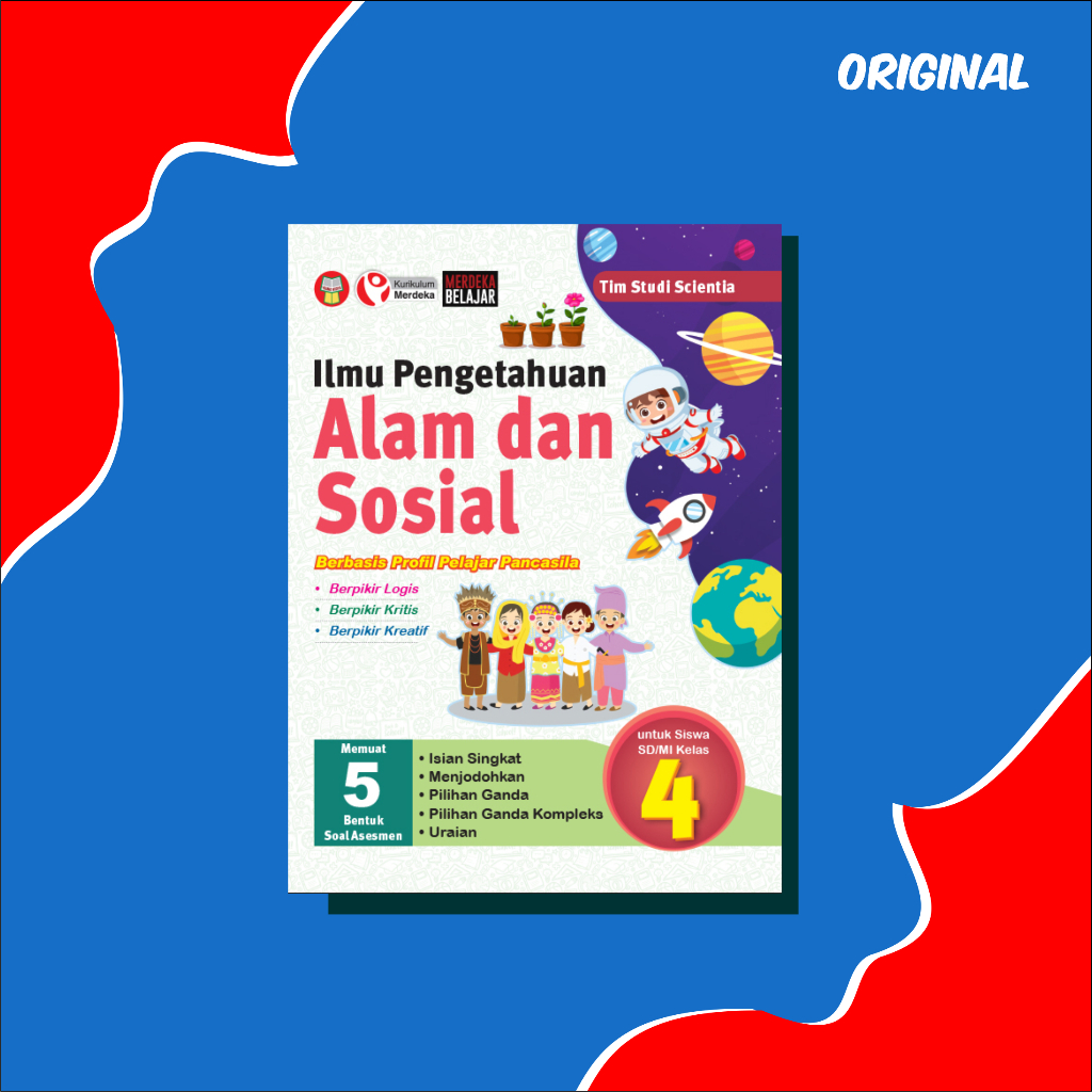 Jual Buku Ilmu Pengetahuan Alam Dan Sosial Untuk Siswa Sdmi Kelas 4 Kurikulum Merdeka Shopee