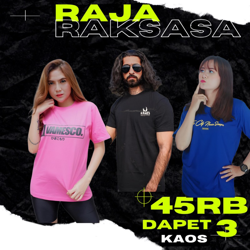 Jual Kaos Distro Grosir Pakaian Paket 3 Baju Distro 45Rb | Shopee Indonesia