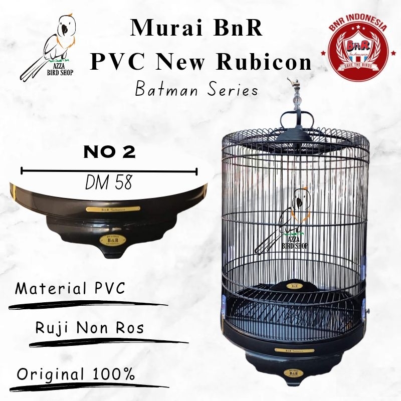Jual Sangkar Kandang Murai Batu BnR PVC Black Rubicon No 2 / Blackdoff ...