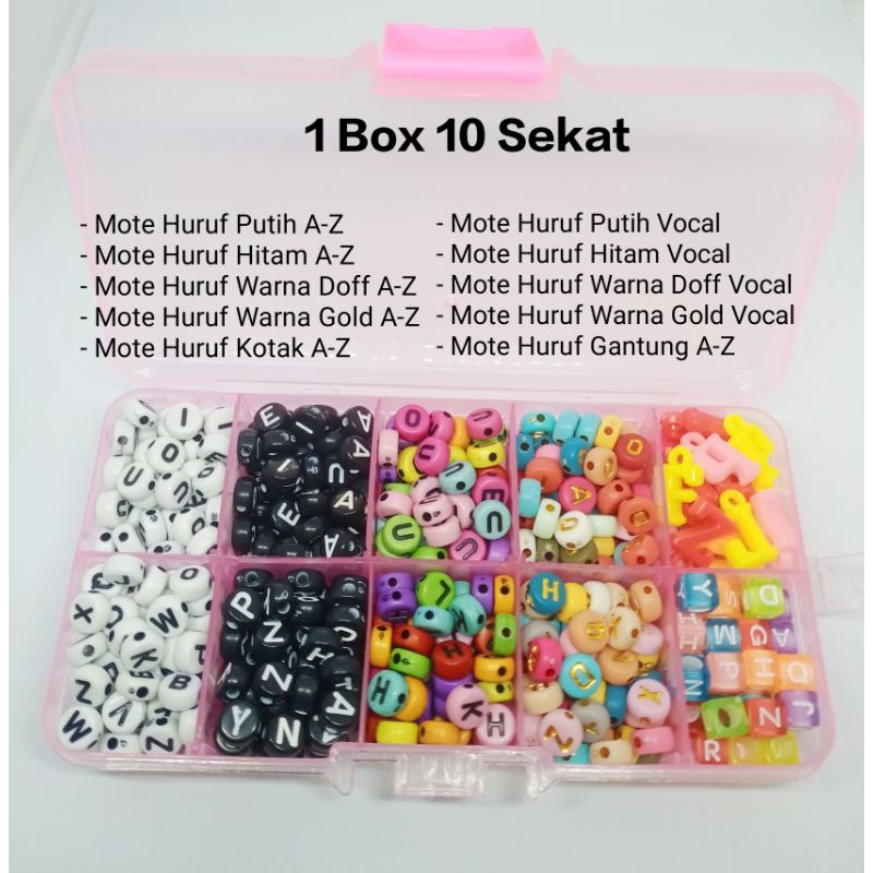 Jual Mote Huruf Kit 1box | Shopee Indonesia