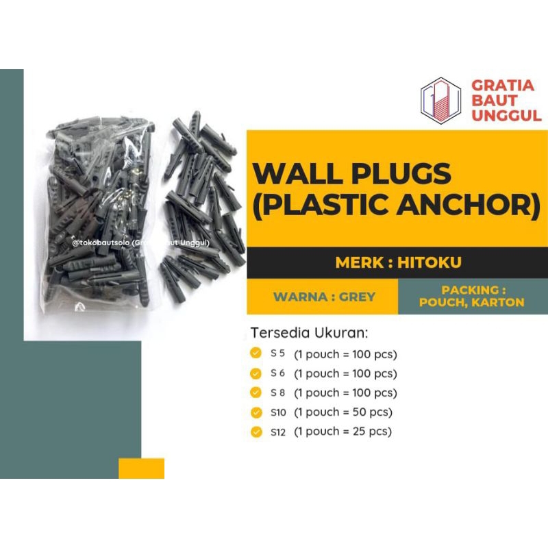 Jual Fisher (Wall Plugs/ Plastik Anchor) Shopee Indonesia