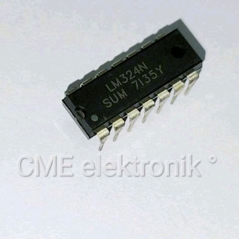 Jual IC LM324 / LM324N Kualitas Baik /IC Controller Tone Audio DIP 14 ...
