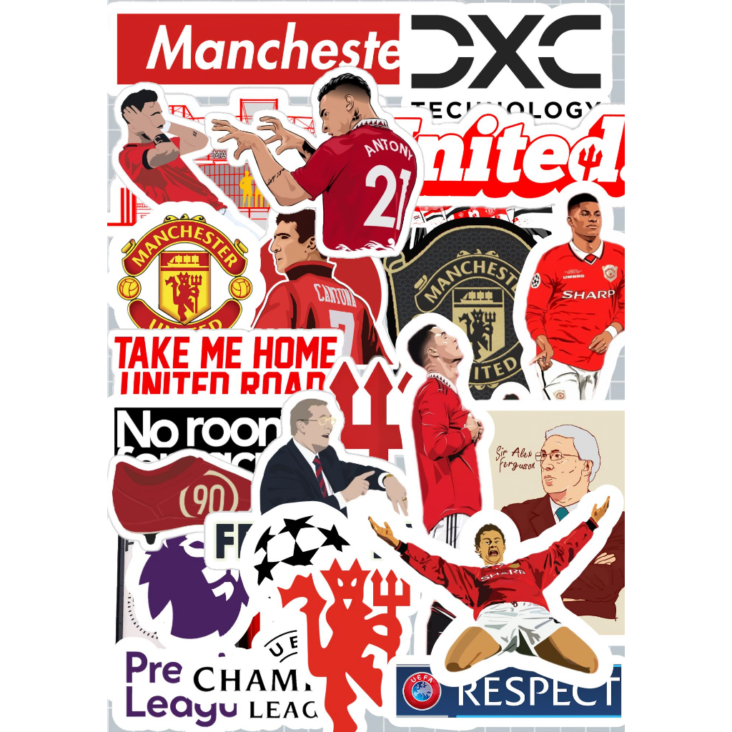 Jual STIKER STICKER VINYL AESTHETIC MURAH 20PCS STICKER MANCHESTER ...