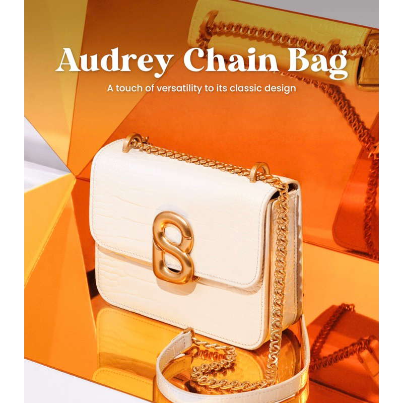 Audrey Chain Bag Medium - Rugby – Buttonscarves