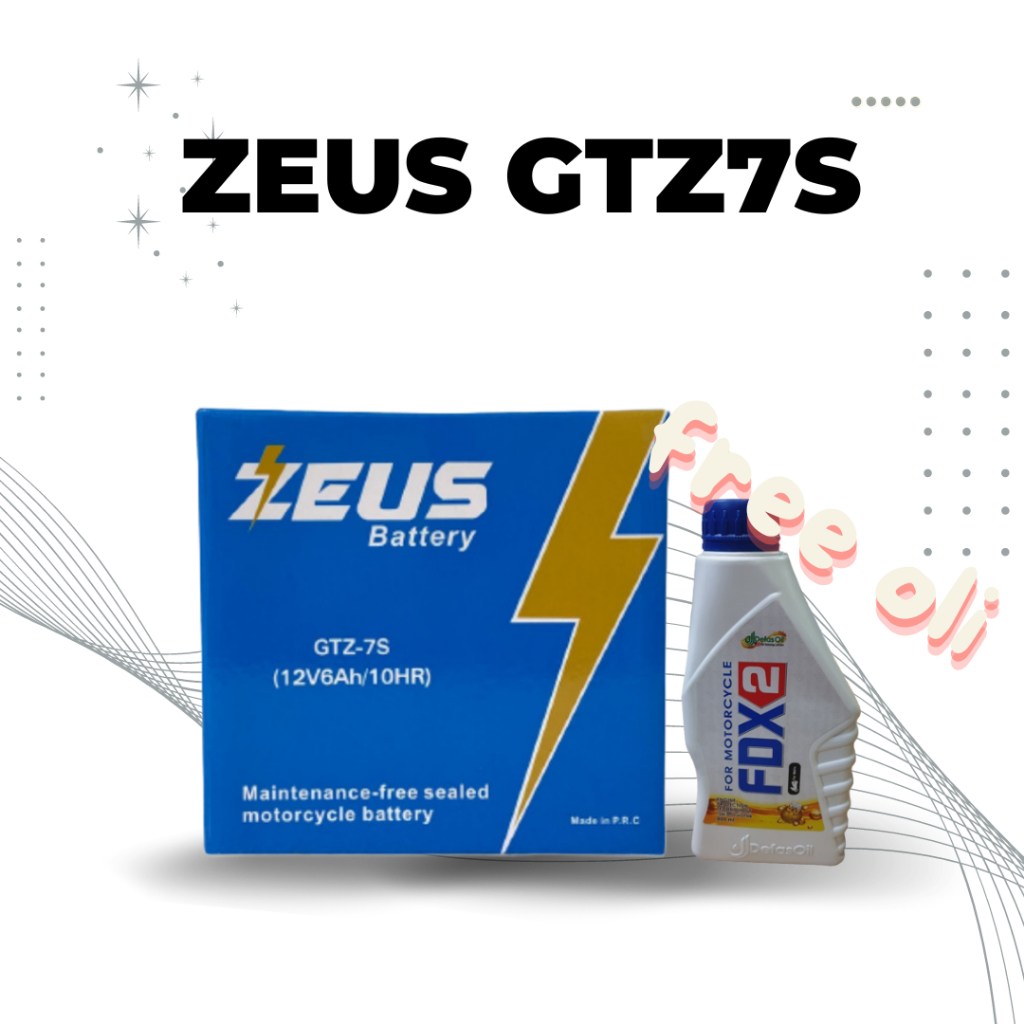 Jual Aki Motor Yamaha Fino Grande Zeus GTZ7S High Spec Accu Kering Aki