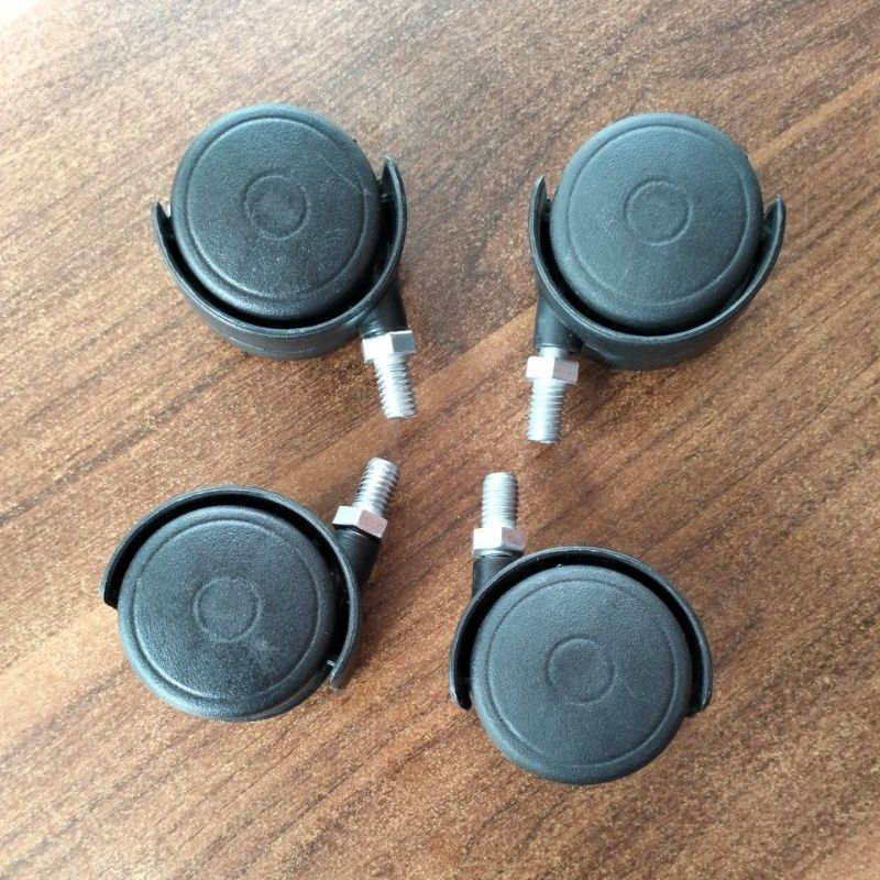 Jual Roda Plastik Caster Rak Meja Kursi Kantor Lemari Etalase 50 mm ...