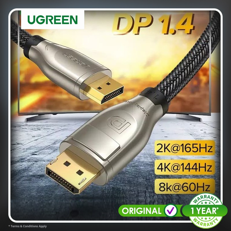 Jual Ugreen Kabel DisplayPort to DisplayPort 1.4 8K Male to Male DP 2M ...