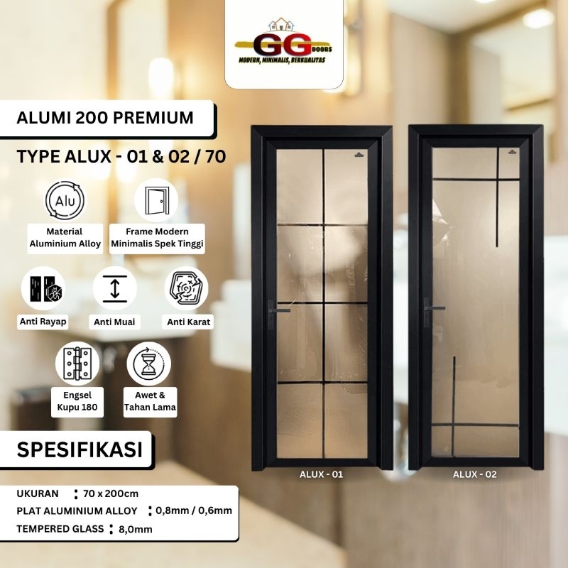 Jual Pintu Aluminum Gg Alumi Premium Alf Alux Shopee Indonesia