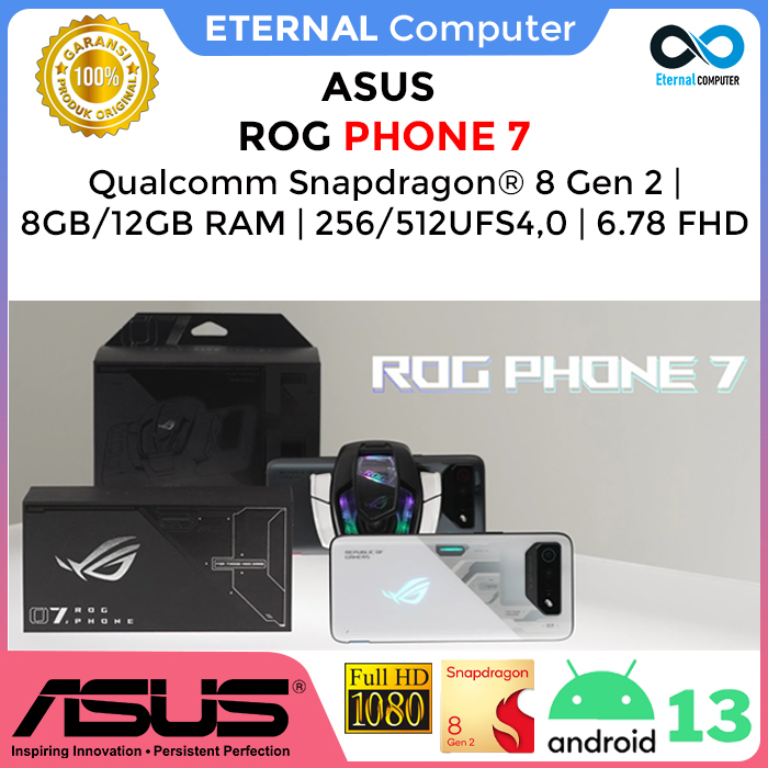Jual Asus Rog Phone 7 Snapdragon 8 Gen 2 8gb 256ssd 6.78 Fhd | Shopee ...