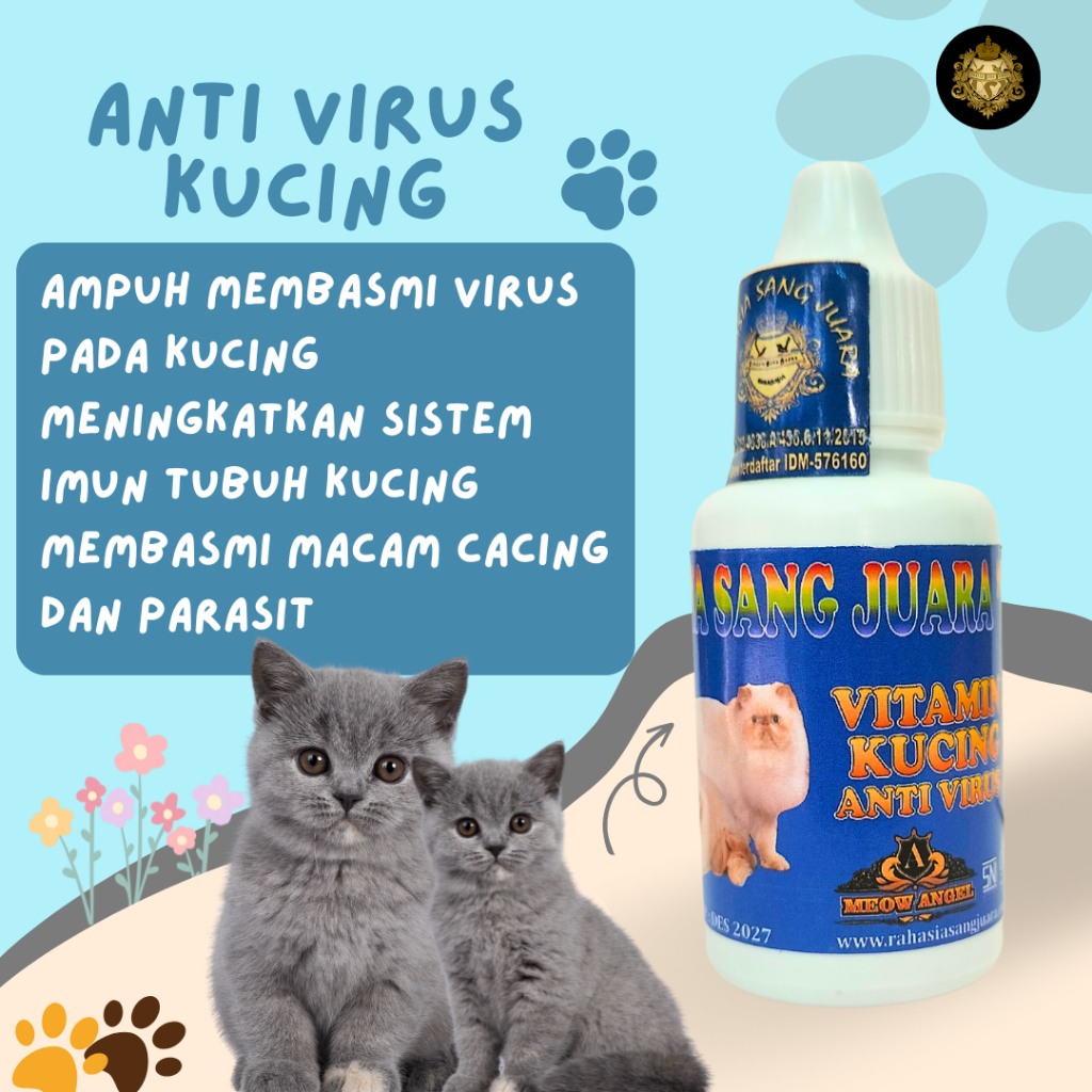 Jual VAKSIN KUCING OBAT ANTI VIRUS KUCING MENINGKATKAN IMUN DAYA TAHAN