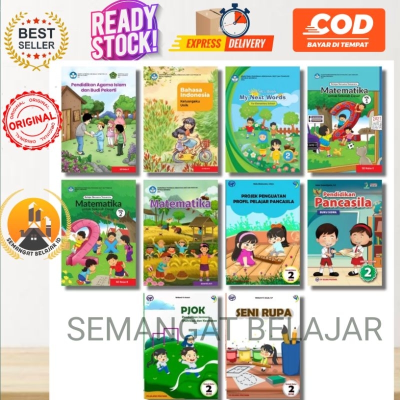 Jual Buku Kurikulum Merdeka Kelas 2 SD Penerbit Kemendikbudristek, Buku ...