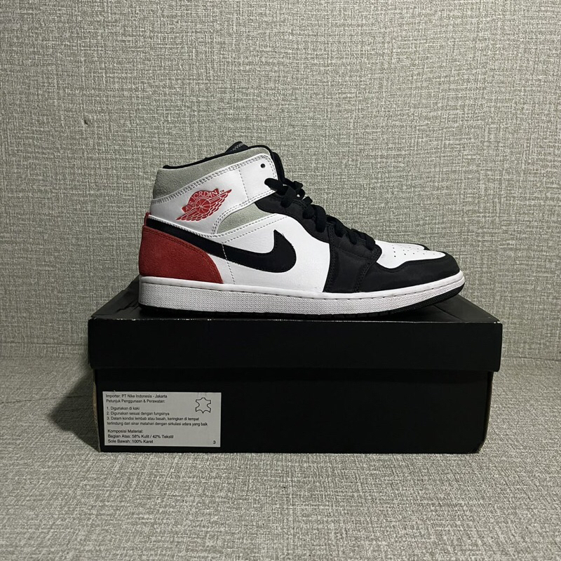 jordan mid union black toe