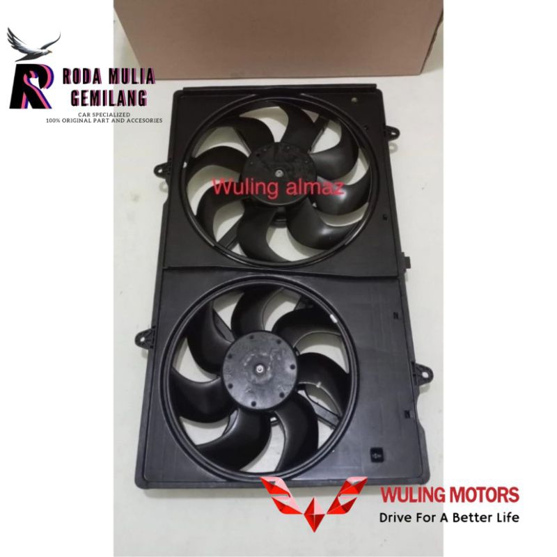 Jual MOTOR FAN EXTRA FAN KIPAS RADIATOR FULLSET SHOUROUD WULING ALMAZ