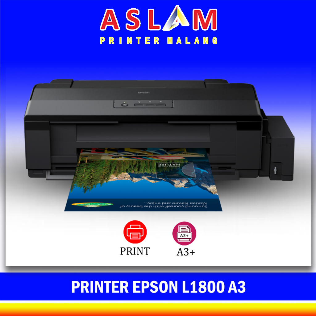 Jual Printer Epson L1800 A3 Photo Ink Tank Borderless A3+ (6 Color) New ...