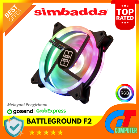 Jual Simbadda BattleGround F2 RGB LED Fan Casing 12cm | Shopee Indonesia