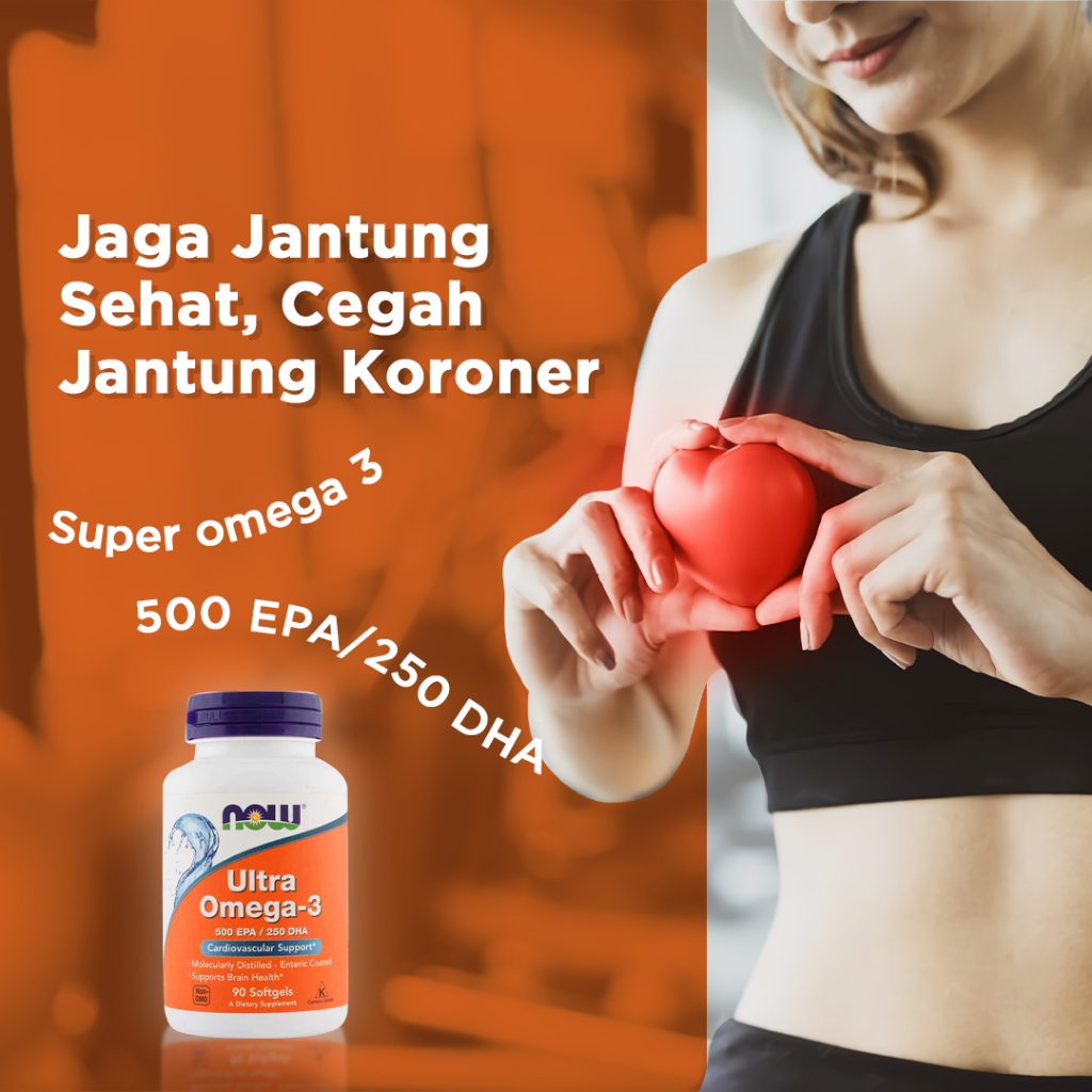 Jual NOW Ultra Omega-3 500 EPA / 250 DHA 90 Sgels - fish oil minyak ...