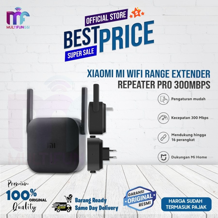 Jual Xiaomi Mi WiFi Range Extender Pro Repeater 300Mbps Garansi Resmi