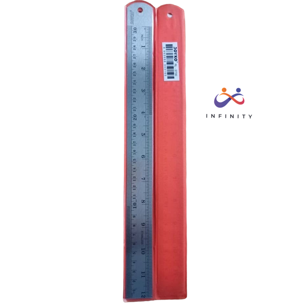 Jual RULER STAINLESS / PENGGARIS BESI SEKELAS JOYKO - 30 CM INF ...