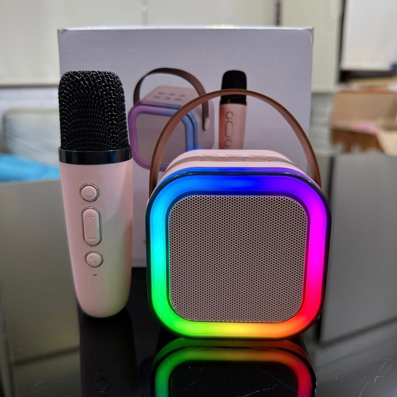 Jual Speaker Bluetooth Portable Wireless Karaoke Microphone | Shopee ...