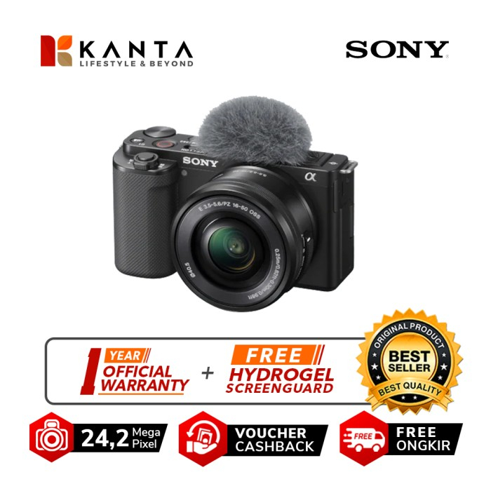 Jual Kamera Mirrorless Terbaik dan Murah Sony ZV E10 Kit 1650mm
