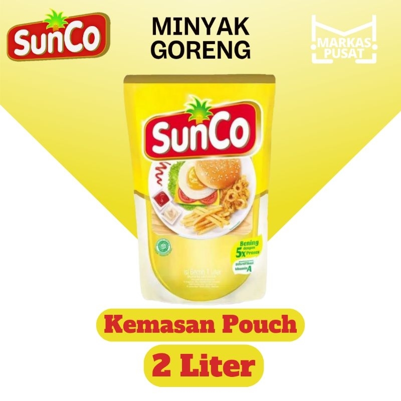 Jual Minyak goreng sunco 2 liter kemasan pouch minyak sunco 2 liter