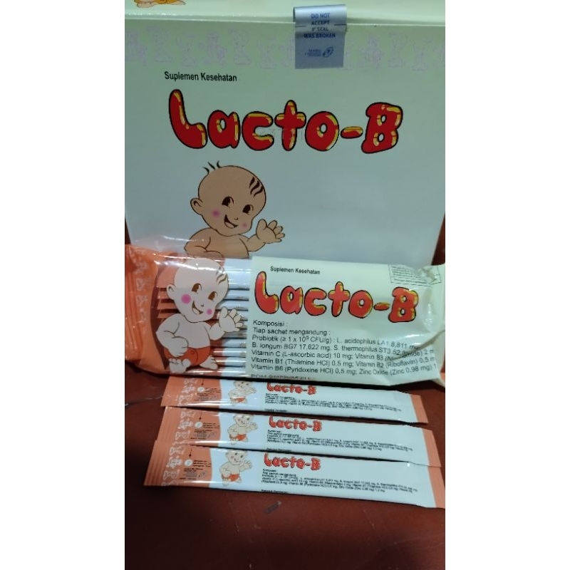 Jual Lacto B Sachet isi 10/Untuk Kesehatan Pencernaan Shopee Indonesia