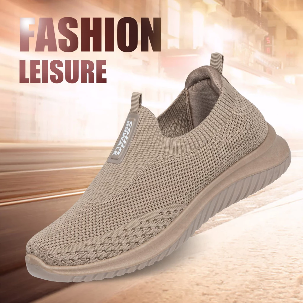 Sepatu Wanita Sepatu Olahraga Import Korea Model Slip On Design Terbaru Rajut Shoes SKT1000-W