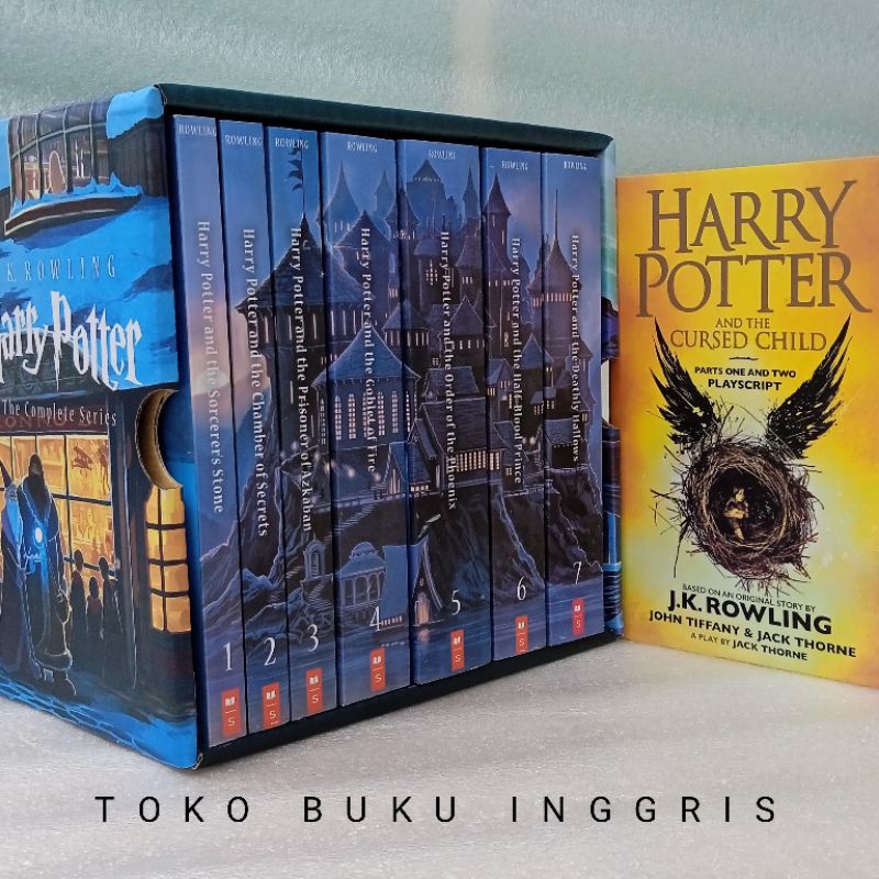 Jual Harry potter Box set aniversary new edition 8 buku bahasa inggris
