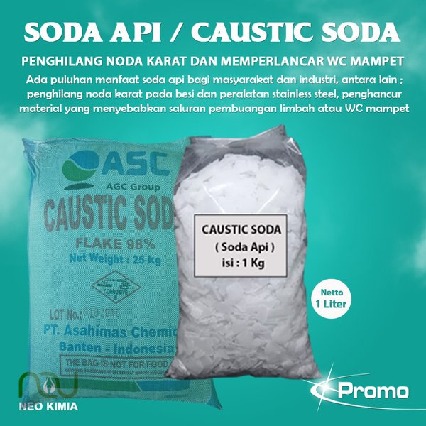 Jual Caustic soda Caustic soda micropearls Soda api 1 kg Shopee Indonesia