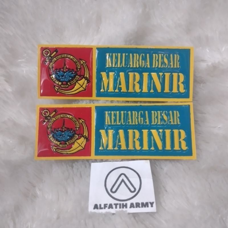 Jual [2pcs]alfatih Army Stiker Nopol Tni Al Kopaska Marinir Mabes Pom