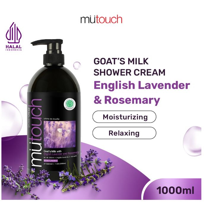 Jual MuTouch Goat's Milk Shower Cream English Lavender and Rosemary ...
