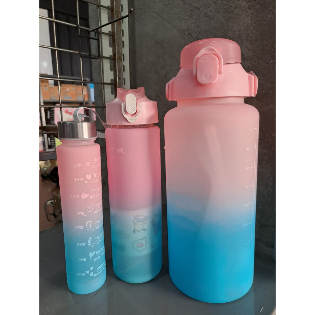 Jual Botol Air Minum Motivasi Beranak Rainbow Tumbler Minum Jumbo Isi 3 ...