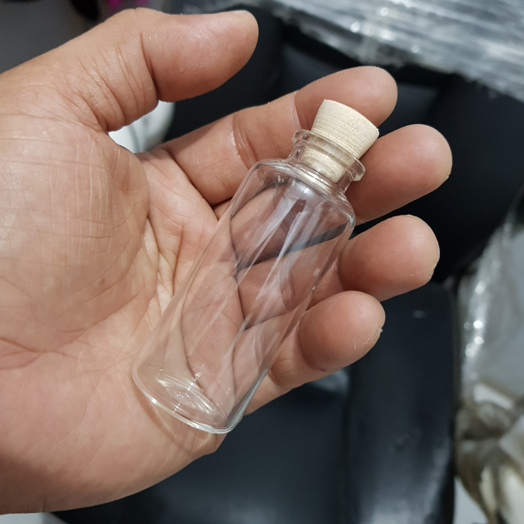 Jual Botol Vial Kaca Tutup Karet Kayu Botol Vial Kaca Tutup Karet Shopee Indonesia