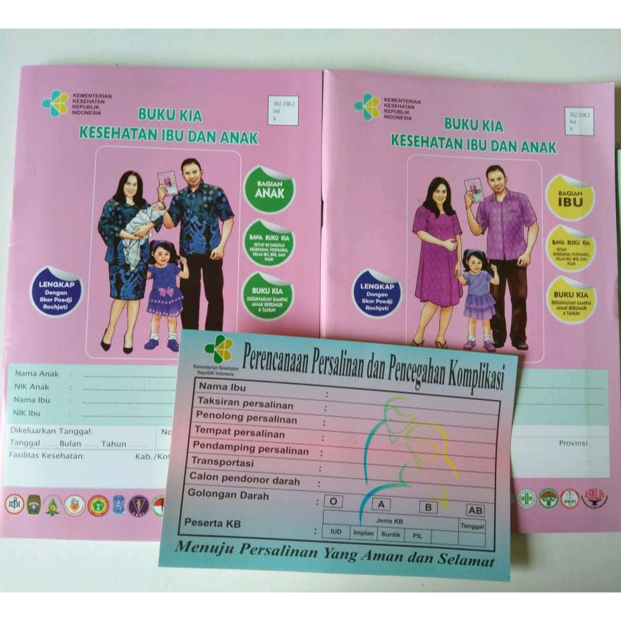 Jual Buku KIA 2021 ( Buku Kesehatan Ibu Dan Anak ) Buku Pink Buku Pink ...