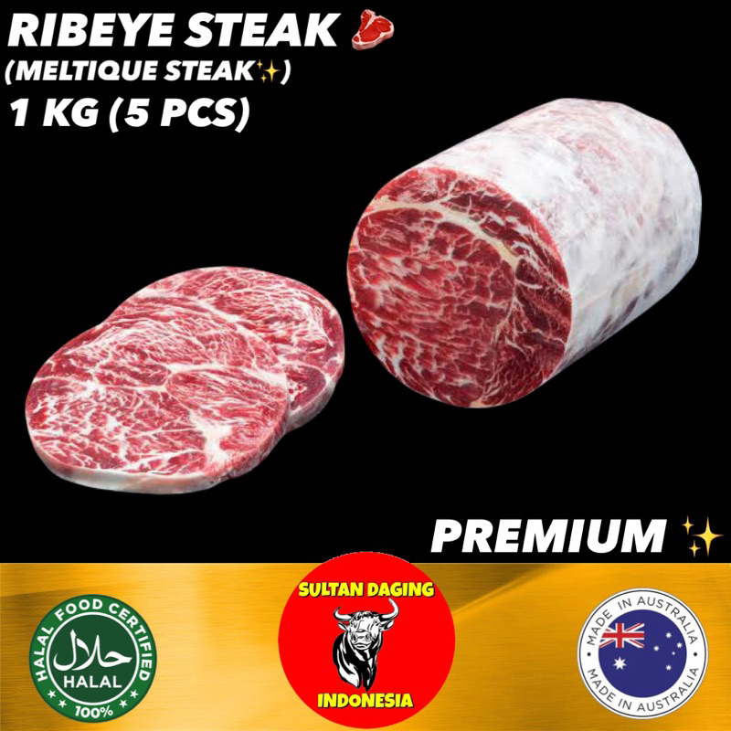 Jual WAGYU RIB EYE MELTIQUE STEAK 1 KG IMPORT AUSTRALIA/RIBEYE MELTIQUE