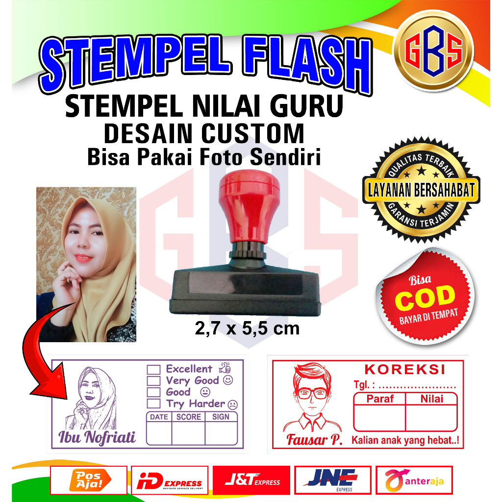 Jual Stempel Penilaian Guru Custom Foto Shopee Indonesia