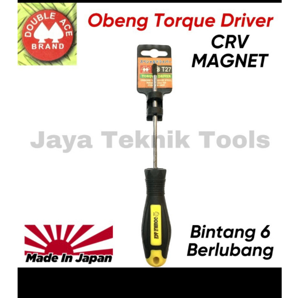 Jual Obeng Torque Driver Double Ace Bintang Star Bit Lubang Tamper ...