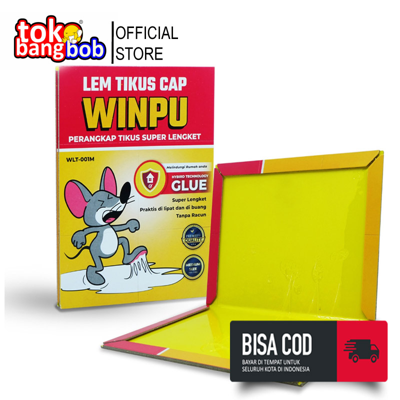 Jual Winpu Lem Perangkap Tikus / Single Pack / Lem Tikus Papan Jebakan ...
