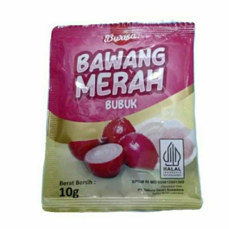Jual BURISA BAWANG MERAH BUBUK SACHET 1 RENCENG (12 SACHET) | Shopee ...