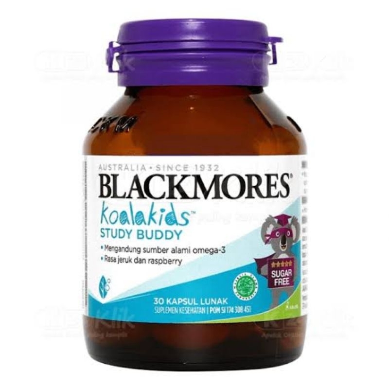 Jual blackmores koala kids study buddy /minyak ikan/ omega 3 / daya
